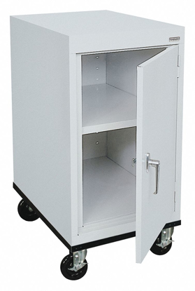 Picture of COMMERCIAL STORAGE CABINET- DOVE GRAY- 36 IN H X 18 IN W X 24 IN D- ASSEMBLED