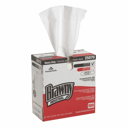 Picture of DRY WIPE- BRAWNY(R) PROFESSIONAL H700- 9 IN X 16 1/2 IN- NUMBER OF SHEETS 100- WHITE- PK 5