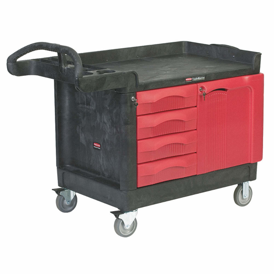 Picture of MOBILE CABINET WORKBENCH- STRUCTURAL FOAM PLASTIC- 26 1/4 IN DEPTH- 38 IN HEIGHT- 49 IN WIDTH