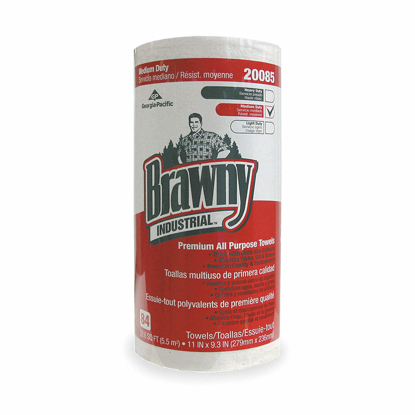 Picture of DRY WIPE ROLL- BRAWNY(R) PROFESSIONAL D300- 9-1/4 IN X 11 IN- NUMBER OF SHEETS 84- WHITE- PK 20
