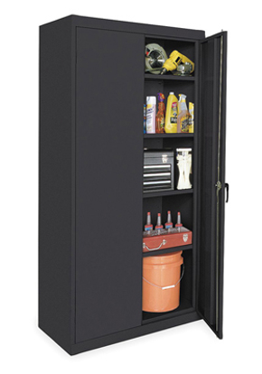 Picture of STORAGE CABINET BLACK 78 IN H 36 IN W