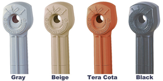 Picture of CIGARETTE RECEPTACLE 4 GAL. PEWTER GRAY