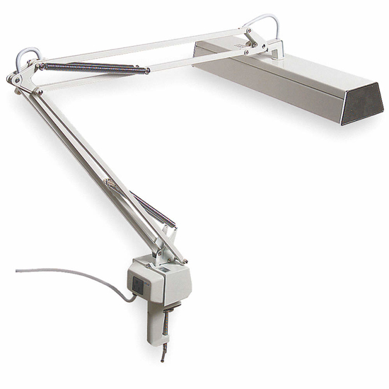 Picture of LUMAPRO ARTICULATING ARM TASK LIGHT FLUORESCENT 45INCH ARM LENGTH 400 LUMENS LAMP INCLUDED YES STEEL