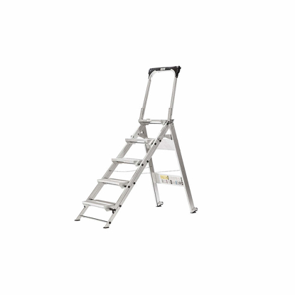 Picture of ALUMINUM FOLDING STEP- 66 3/4 IN OVERALL HEIGHT- 375 LB LOAD CAPACITY- NUMBER OF STEPS- 5