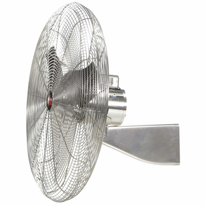 Picture of 24 IN INDUSTRIAL STAINLESS STEEL WASHDOWN FAN- STATIONARY- WALL- 115/230V AC
