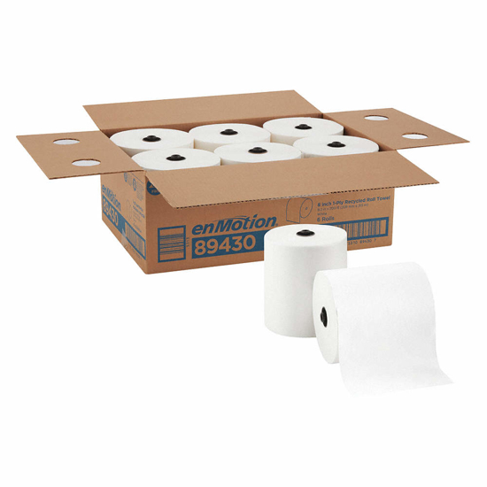 Picture of PAPER TOWEL ROLL-CONTINUOUS-WHITE-PK6