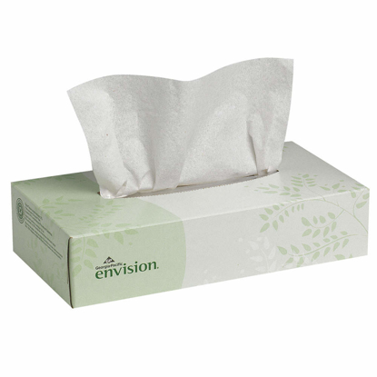 Picture of FACIAL TISSUE- ENVISION(R)- FLAT- 2 PLY- NUMBER OF SHEETS 100- PK 30