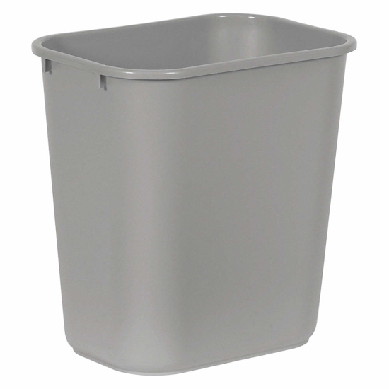 Picture of WASTEBASKET-RECTANGULAR-7 GAL.-GRAY