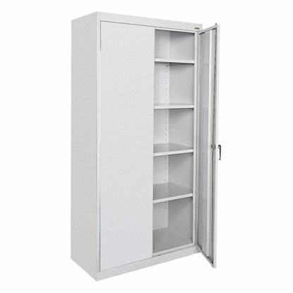 Picture of COMMERCIAL STORAGE CABINET- DOVE GRAY- 72 IN H X 36 IN W X 18 IN D- ASSEMBLED