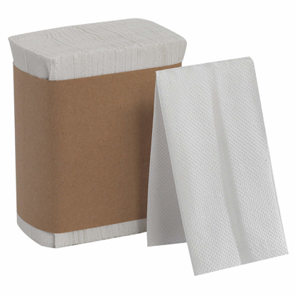 Picture of HYNAP(R) TALL FOLD DISPENSER NAPKIN- PLAIN WHITE- 3-1/2 IN X 6-1/2 IN FOLDED SIZE- 10000 PK