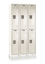 Picture of TAN WARDROBE LOCKER- (2) TIER- (3) WIDE OPENINGS- 6- 36 IN W X 12 IN D X 78 IN H