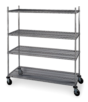 Picture of WIRE SHELVING UNIT- 60 IN X 24 IN X 69 IN- DRY- SPLIT SLEEV
