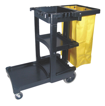 Picture of JANITOR CART-BLACK-1 SHELF-38-3/8 IN. H