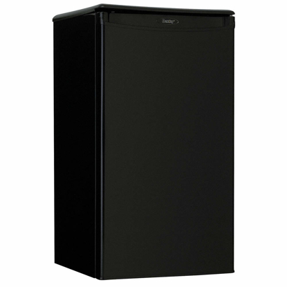 Picture of COMPACT REFRIGERATOR WITH FREEZER SECTION- RESIDENTIAL- BLACK- 17 5/8 IN OVERALL WIDTH