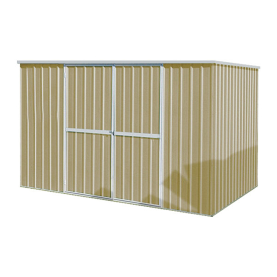 Picture of STORAGE SHED SLOPE ROOF 6FT X 11FT BEIGE