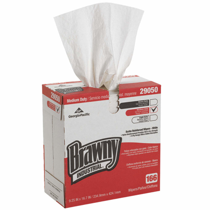 Picture of DRY WIPE- BRAWNY(R) PROFESSIONAL P200- 9-1/4 IN X 16-1/2 IN- NUMBER OF SHEETS 166- WHITE- PK 5