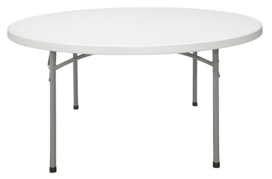 Picture of FOLDING TABLE 60 IN. DIA. SPECKLED GRAY