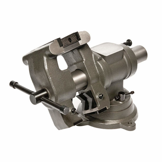 Picture of STANDARD DUTY MULTI-JAW ROTATING VISE- 5 IN JAW WIDTH- 4 IN MAX. OPENING- 3 1/2 IN THROAT DEPTH