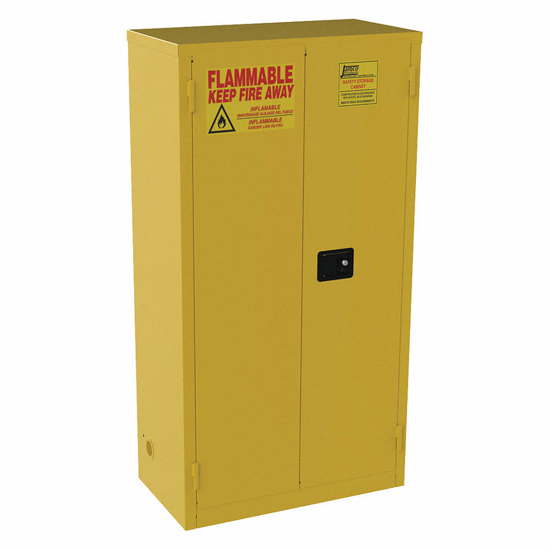 Picture of 44 GAL FLAMMABLE CABINET- MANUAL SAFETY CABINET DOOR TYPE- 65 IN HEIGHT- 34 IN WIDTH