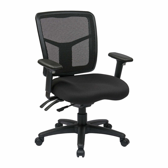 Picture of DESK CHAIR- DESK CHAIR- GRAY- MESH- 18 IN TO 22 IN NOMINAL SEAT HEIGHT RANGE