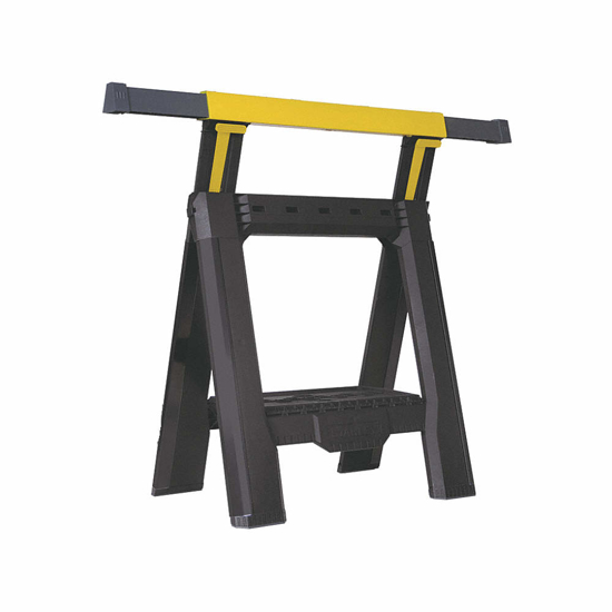 Picture of ADJUSTABLE FOLDING SAWHORSE 28-1/8 IN L X 2 7/8 IN W- 35 IN SAWHORSE MAX. HEIGHT- POLYPROPYLENE