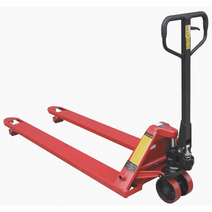 Picture of GENERAL PURPOSE MANUAL PALLET JACK- 4-400 LB LOAD CAPACITY- 87 3/8 IN X 27 IN X 48 3/8 IN
