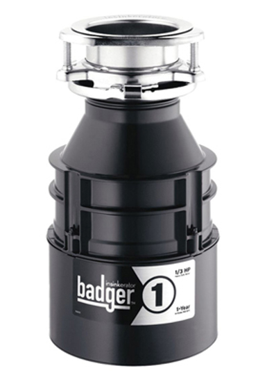 Picture of GARBAGE DISPOSAL- 1/3 HP HP- 26 OZ GRINDING CHAMBER CAPACITY- 120 VOLTAGE- 1 1/2 IN CONNECTION DRAIN