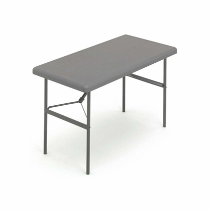 Picture of RECTANGLE FOLDING TABLE- 29 IN HEIGHT X 24 IN WIDTH- CHARCOAL