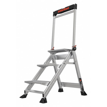 Picture of ALUMINUM FOLDING STEP- 36 IN OVERALL HEIGHT- 375 LB LOAD CAPACITY- NUMBER OF STEPS- 3
