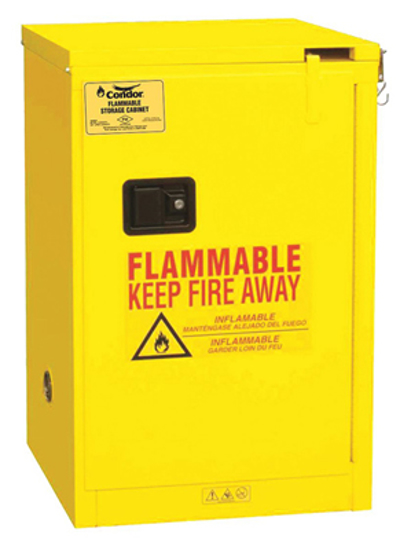 Picture of 4 GAL FLAMMABLE CABINET- SELF-CLOSING SAFETY CABINET DOOR TYPE- 23 3/8 IN HEIGHT- 17 3/8 IN WIDTH