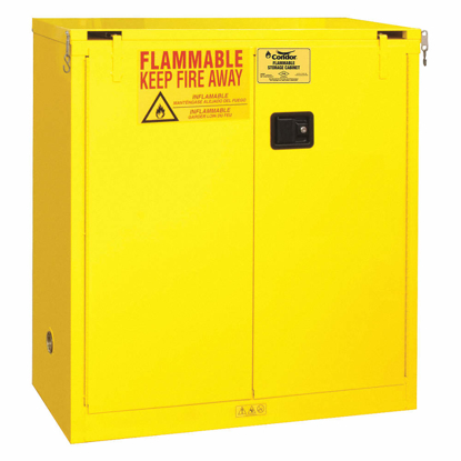Picture of 30 GAL FLAMMABLE CABINET- SELF-CLOSING SAFETY CABINET DOOR TYPE- 45 3/8 IN HEIGHT- 43 IN WIDTH