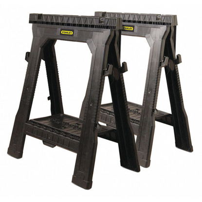 Picture of FOLDING SAWHORSE 27-1/2 IN L X 14 15/16 IN W- 31 1/2 IN SAWHORSE MAX. HEIGHT- PLASTIC