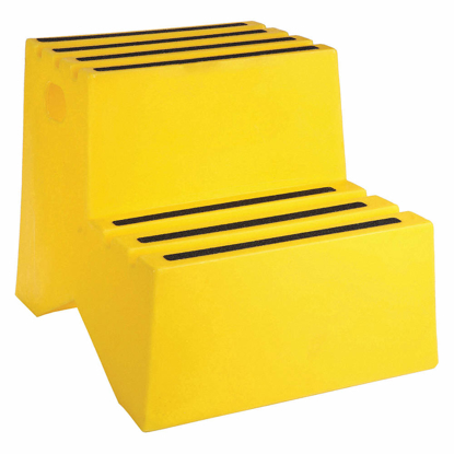 Picture of PLASTIC BOX STEP- 19 1/2 IN OVERALL HEIGHT- 500 LB LOAD CAPACITY- NUMBER OF STEPS- 2