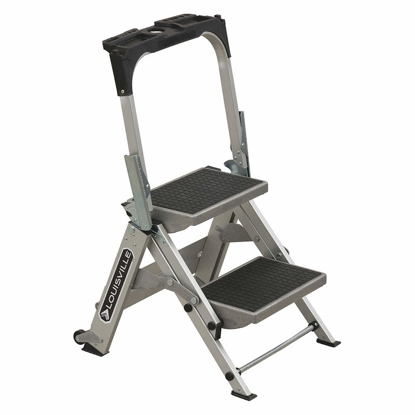 Picture of ALUMINUM FOLDING STEP- 33 IN OVERALL HEIGHT- 300 LB LOAD CAPACITY- NUMBER OF STEPS- 2