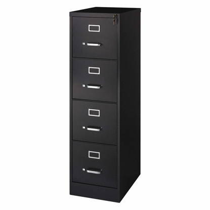 Picture of 15 IN- 22- 52 IN- VERTICAL FILE CABINET- BLACK
