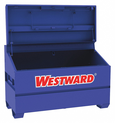 Picture of 39 3/8 IN X 30 1/16 IN X 60 1/8 IN SLOPE LID JOBSITE BOX- 31.0 CU FT- BLUE