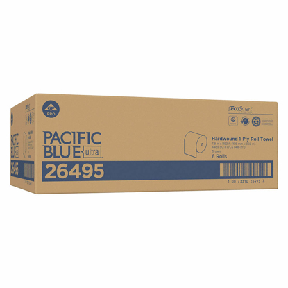 Picture of PAPER TOWEL ROLL- PACIFIC BLUE ULTRA(TM)- HARDWOUND- BROWN-