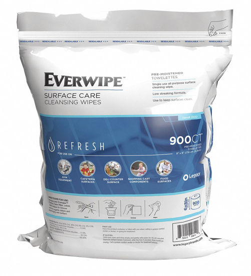 Picture of CLEANING WIPES-8IN X 6IN-900 CT-PK4