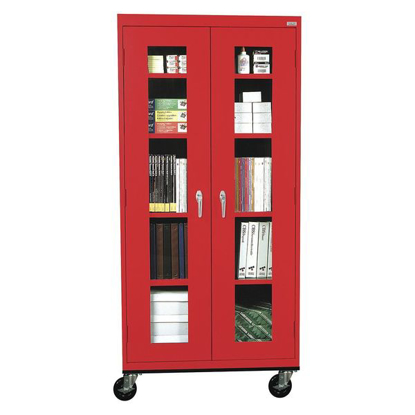 Picture of MOBILE STORAGE- RED- 36IN.WX18IN.DX78IN.H