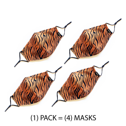 Picture of FACE MASKS YOUTH TIGER QUEEN (4) PACK