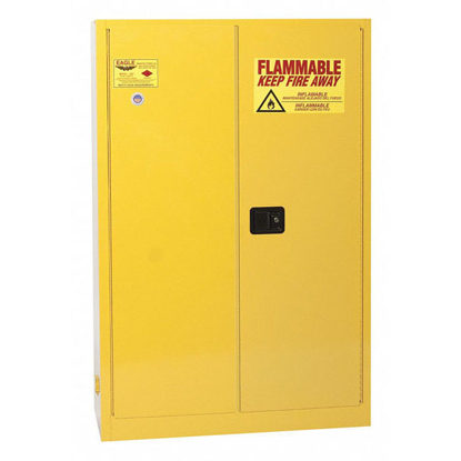 Picture of FLAMMABLE LIQUID SAFETY CABINET-YELLOW