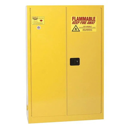 Picture of FLAMMABLE LIQUID SAFETY CABINET- YELLOW