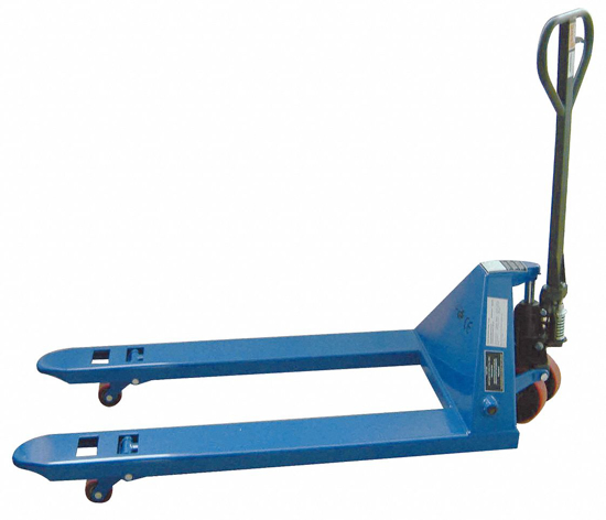 Picture of GENERAL PURPOSE MANUAL PALLET JACK- 3-800 LB LOAD CAPACITY- 63 IN X 27 IN X 48 IN
