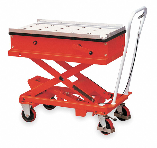 Picture of SCISSOR LIFT CART-1540 LB.-STEEL-ROLLER