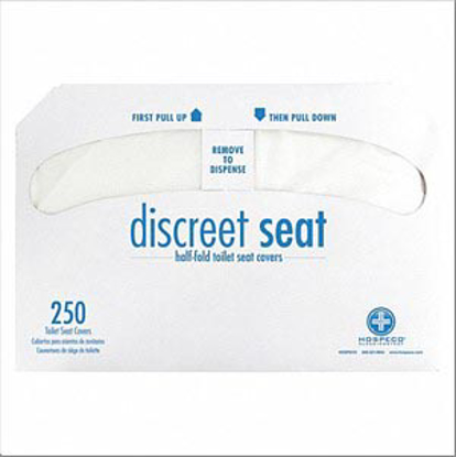 Picture of TOILET SEAT COVER- DISCREET SEAT- 1/2 FOLD- NUMBER OF SHEETS 250