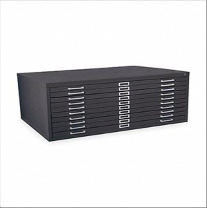 Picture of CABINET-FLAT FILE-10 DRAWER-BLACK