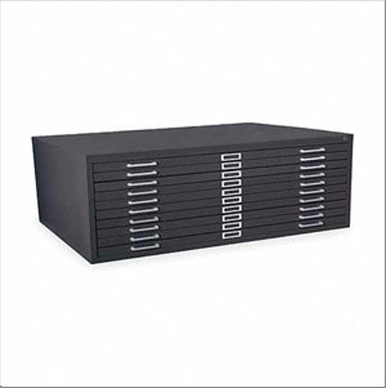 Picture of CABINET-FLAT FILE-10 DRAWER-BLACK