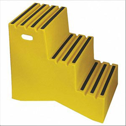 Picture of PLASTIC BOX STEP- 29 1/2 IN OVERALL HEIGHT- 500 LB LOAD CAPACITY- NUMBER OF STEPS- 3