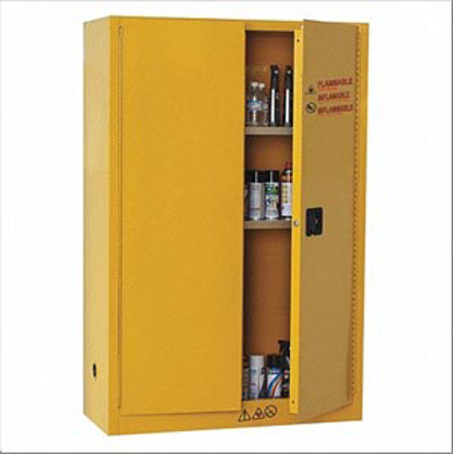 Picture of FLAMMABLE SAFETY CABINET-45 GAL.-YELLOW