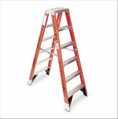 Picture of 6 FT 375 LB LOAD CAPACITY FIBERGLASS TWIN STEPLADDER